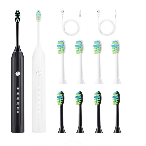 Sodentist Sonic Electric Toothbrush 2 Pack Black & White IOP NWOT - Picture 2 of 4